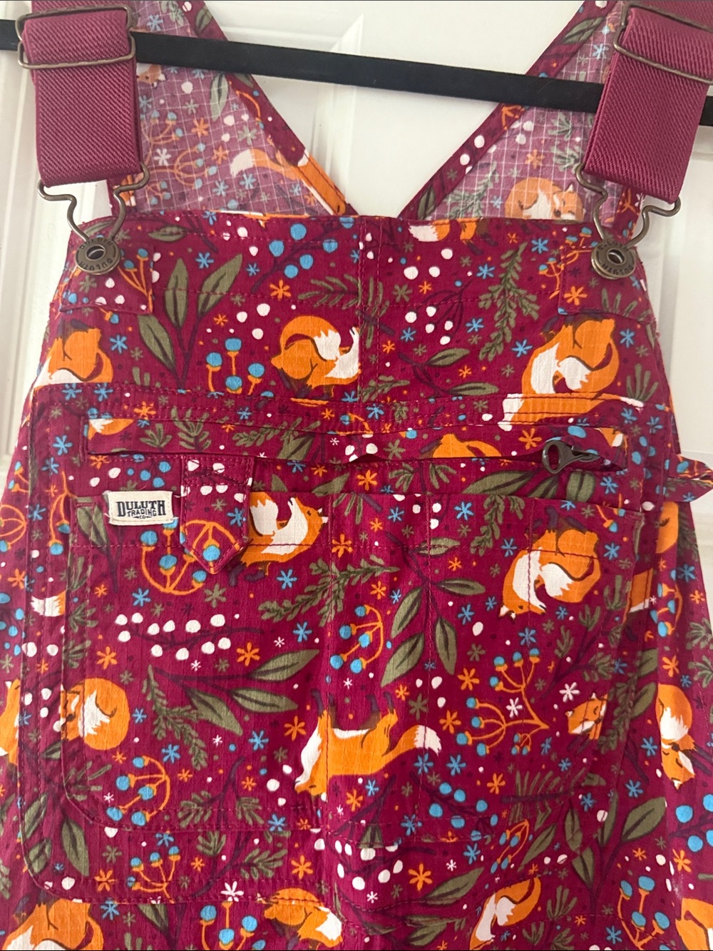 Retired Duluth Heirloom Gardening Overalls Sangria Fox Various sizes available